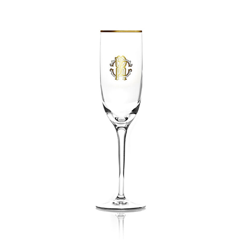 Monogramma Gold Champagne Goblet, large